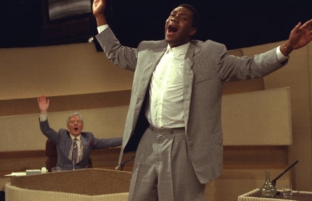 Lenny Henry and Gay Byrne on The Late Late Show (1987)