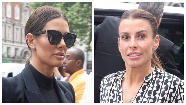 (L-R) Rebekah Vardy and Coleen Rooney - Mrs Justice Steyn will give her decision in writing at a date to be set