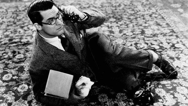 Cary Grant on the phone in Bringing Up Baby in 1938. Photo: Getty Images