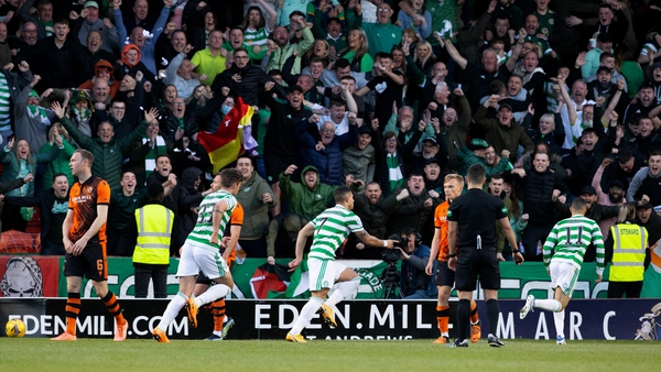 Celtic sealed their 10th title in 11 years at Dundee United