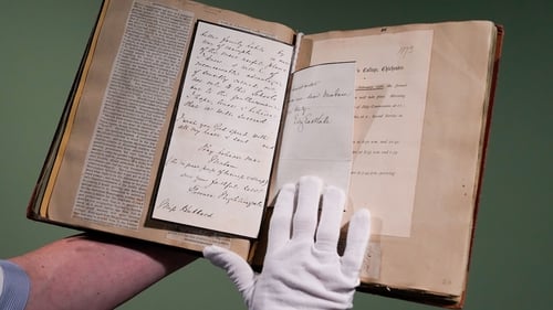 The letter by Florence Nightingale unearthed in the archives at the University of Chichester.