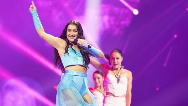 Brooke Scullion performing in the Eurovision Song Contest semi-final on Thursday night - 