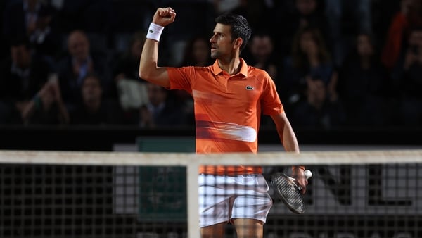Djokovic is into the last four in Rome