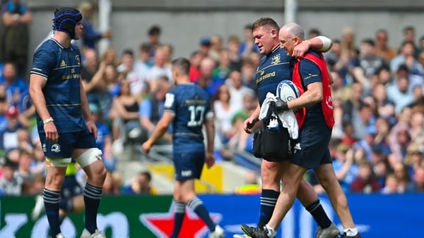Tadhg Furlong had to be helped off the pitch during Leinster's win over Toulouse