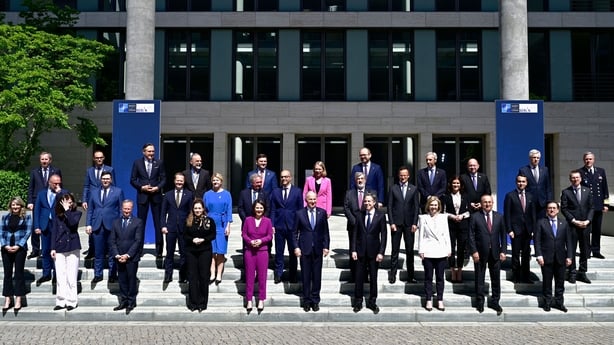 NATO ministers at the meeting