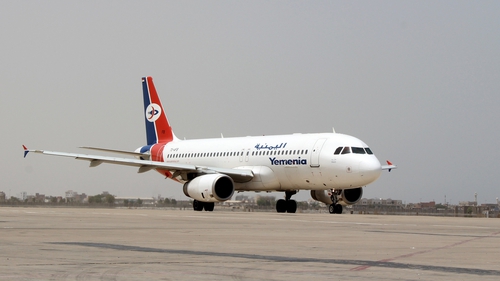 A Yemenia plane took off from Sanaa after 6am GMT this morning (file image)
