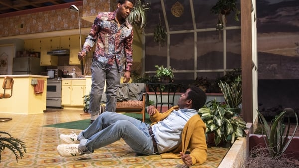 Namir Smallwood and Michael Hill in Sam Shepard's True West