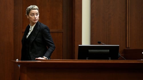 Amber Heard leaves the stand on 17 May