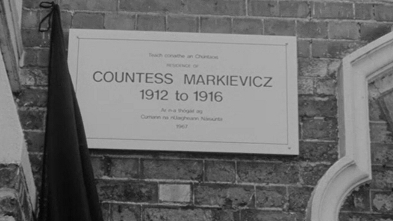 Countess Markievicz Plaque Unveiled in Rathmines (1967)