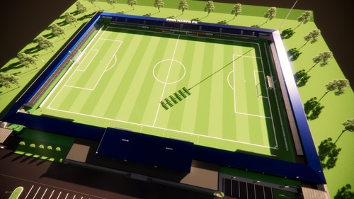 The updated proposal for the new Finn Harps stadium (Image from FinnHarps.ie)