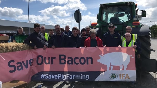 The IFA said pig farmers have held 13 protests since January