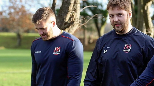 Stuart McCloskey (l) and Iain Henderson will line out against the South Africans