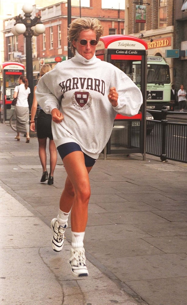 Princess Diana on her way back from the gym in 1997 (Tony Harris/PA)
