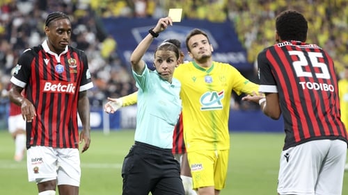 Referee Stephanie Frappart referred the French Cup final earlier this month