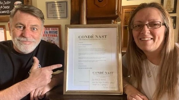 The Star Inn at Vogue landlords Mark and Rachel Graham - Received a framed apology letter from the publisher of Vogue magazine after it requested them to change the name of their establishment