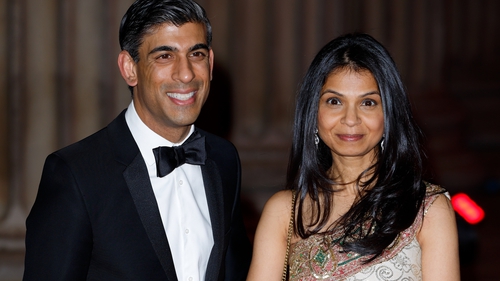 British Finance Minister Rishi Sunak and his wife Akshata Murthy are worth £730m