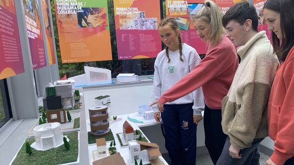 The work on display was created by transition year students from more than 70 schools in collaboration with teachers and the Irish Architecture Foundation