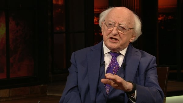 President Michael D. Higgins was speaking on the Late Late Show on RTÉ One