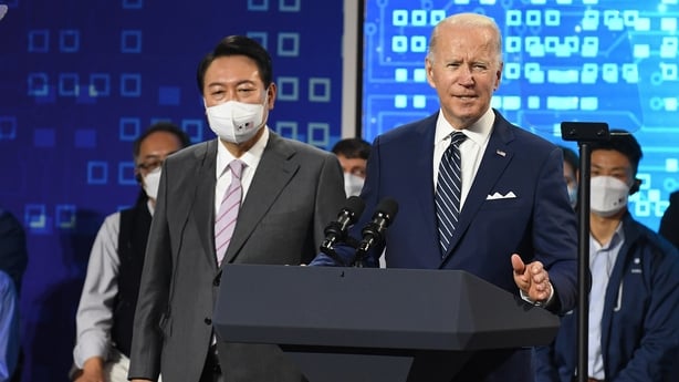 Biden And Yoon Vow To Deter N Korea, Offer Covid-19 Aid