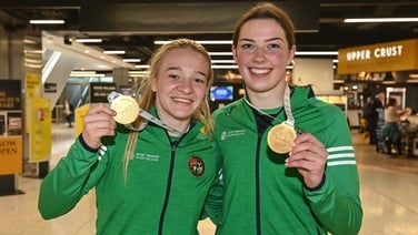 Joyous welcome home for Broadhurst and O'Rourke