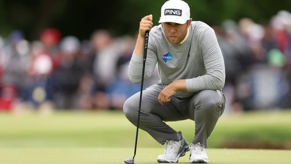 Seamus Power joins Shane Lowry on the tee at the first round of the Irish Open