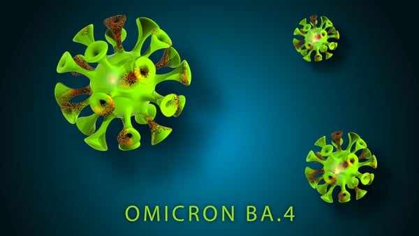 The two cases of BA.4, a sub-lineage of Omicron, were detected in Ireland earlier this month