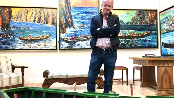 The exhibition entitled The Naomhóg: the Horse of the Sea includes ten paintings by the renowned artist Liam O'Neill