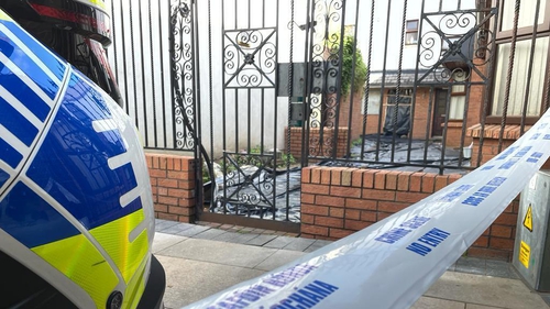 The scene at Abbey Court was sealed off by gardaí