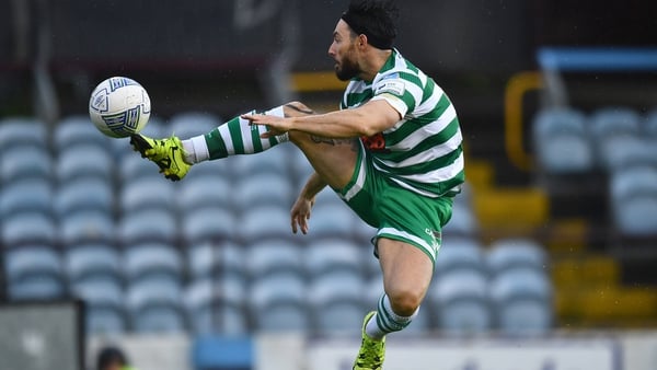 Richie Towell in action for Shamrock Rovers against Drogheda United