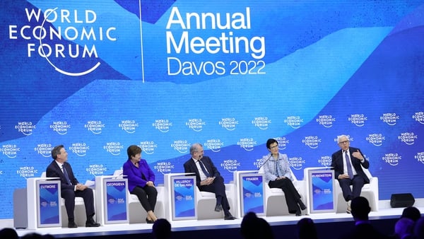The World Economic Forum was held in Davos this week (file pic)