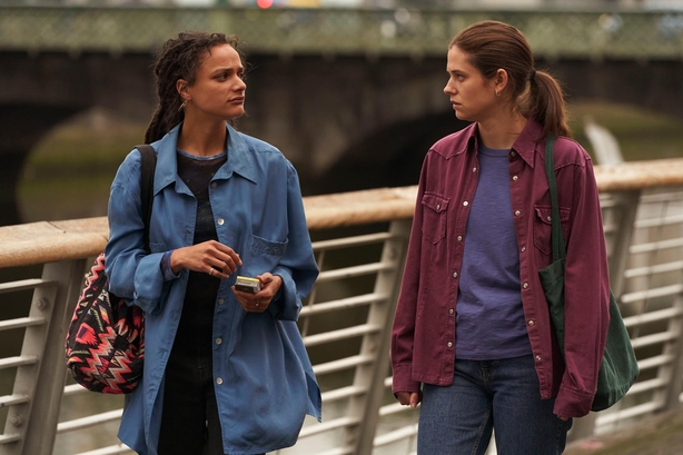 Sasha Lane (L) and Alison Oliver in Conversations With Friends