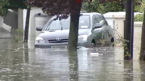 Grange Park, Rathfarnham flash flooding, 2007