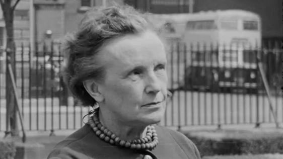Swedish Sociologist Brita Akerman Johannson outside Busáras in Dublin (1962)