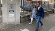 Bronagh O'Leary, Industrial Relations Officer, and Kevin O'Boyle, Chairperson, Medical Laboratory Scientists' Association, arrive at the Labour Court