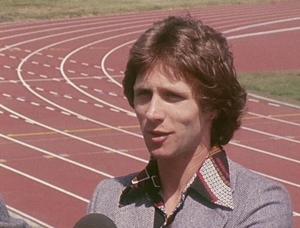 Runner Eamonn Coghlan at UCD Running Track (1977)