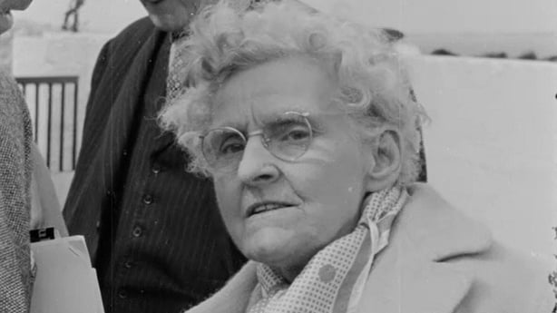 Sylvia Beach at the opening of the James Joyce Museum in Sandycove (1962)