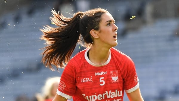 Erika O'Shea in her last championship game for Cork; last year's All-Ireland semi-final