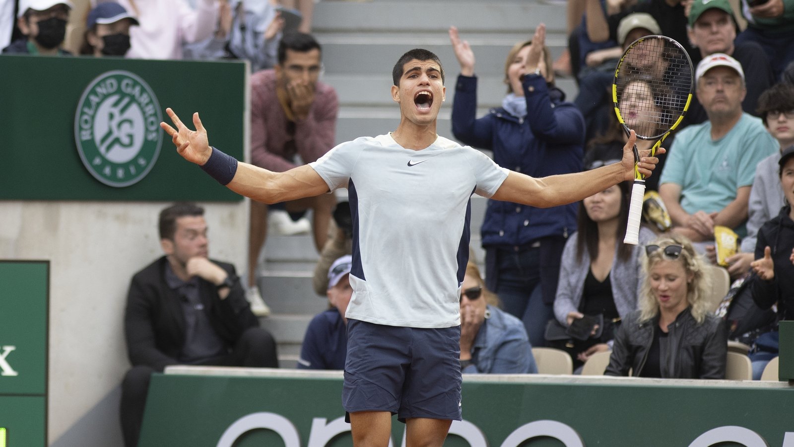 Alcaraz survives match point scare at French Open