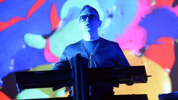 Andy Fletcher of Depeche Mode performs during the band's 