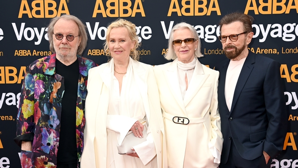 Benny Andersson, Agnetha Fältskog, Anni-Frid Lyngstad and Bjorn Ulvaeus of ABBA attend the first performance of ABBA 