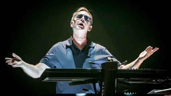 Andy Fletcher of Depeche Mode performs at Mediolanum Forum of Assago on February 20, 2014 in Milan, Italy. (Photo by Sergione Infuso/Corbis via Getty Images)