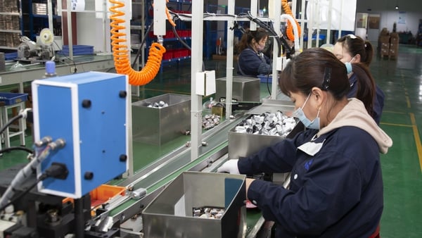 China's Caixin/S&P Global manufacturing PMI fell to 49.2 in July from 50.5 in June, missing analysts' forecasts of 50.3