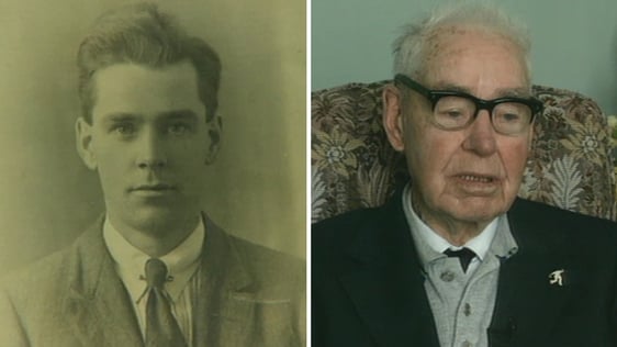 Cork man Jim Russell celebrates his 100th birthday in 1997.