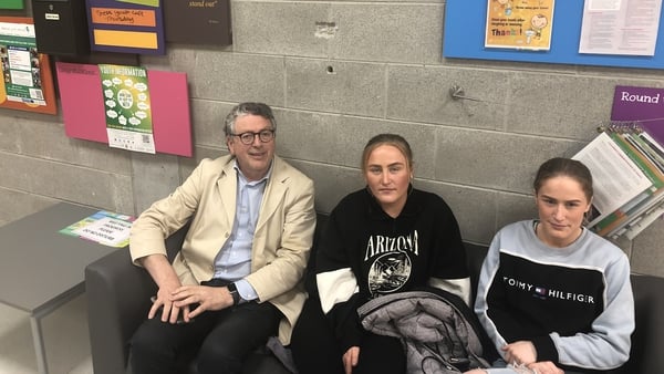 Maurice Walsh of Limerick Youth Service with Crystal and Maggie Ward
