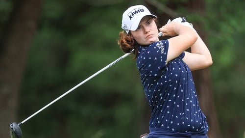 Leona Maguire is seven shots behind joint-leaders Mina Harigae and seven-time LPGA Tour winner Minjee Lee