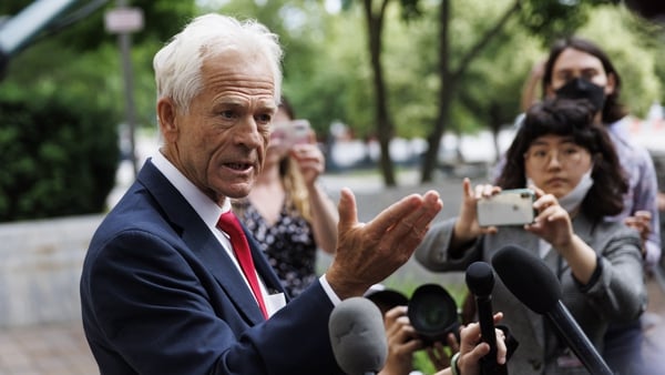 Peter Navarro had refused to comply with a subpoena to appear at the House Committee investigating the January 6th attack on the US Congress (File image)