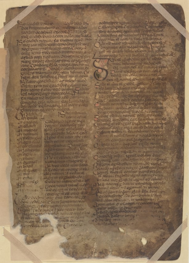 'book Of Leinster' Pages To Be Restored And Digitised