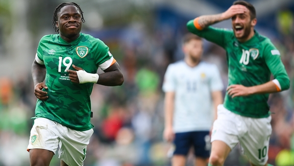 The two front men proved a real handful for the Scots in the reverse fixture