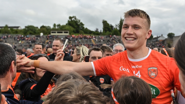 Rian O'Neill scored 1-07 yesterday for Armagh