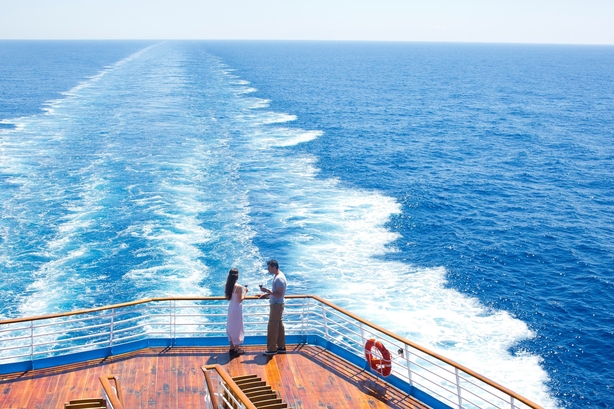 Guests can indulge in a drink on deck between excursions (Celestyal/PA)